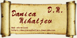 Danica Mihaljev vizit kartica